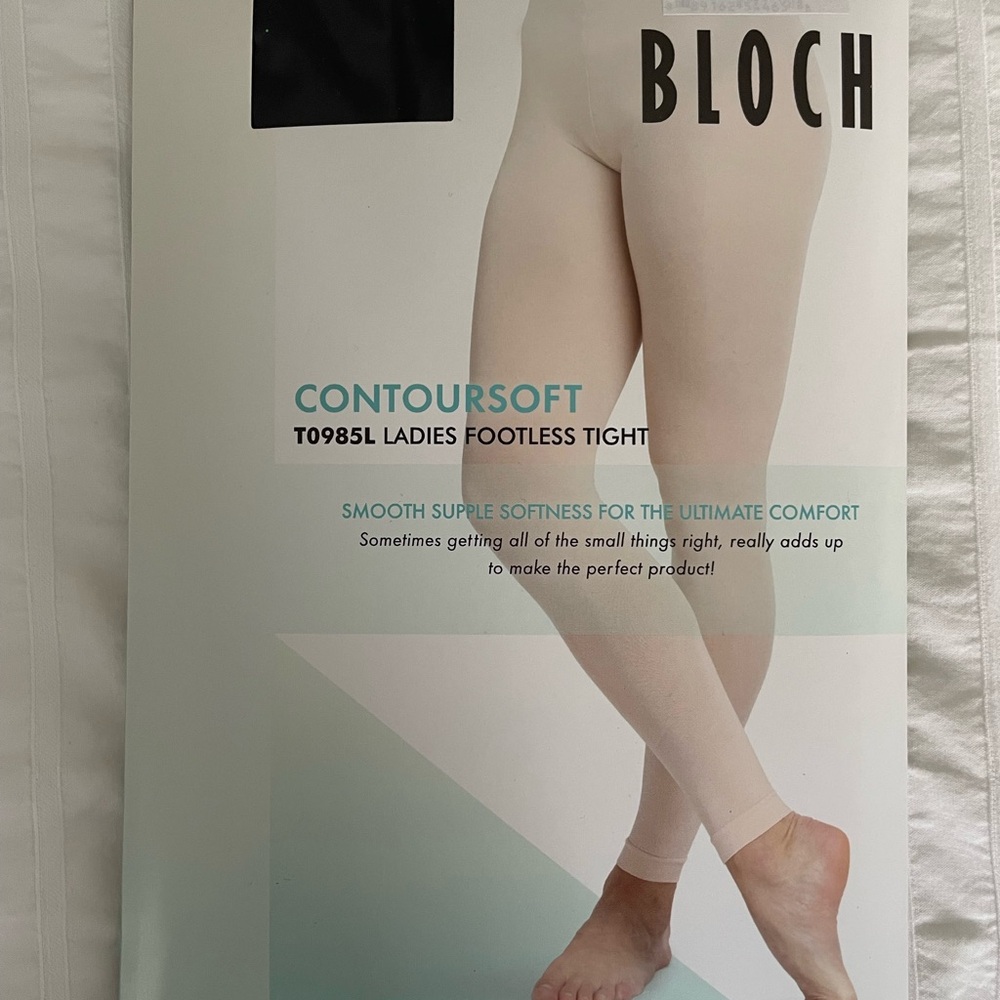 Bloch Ladies Footless Tights in Cream